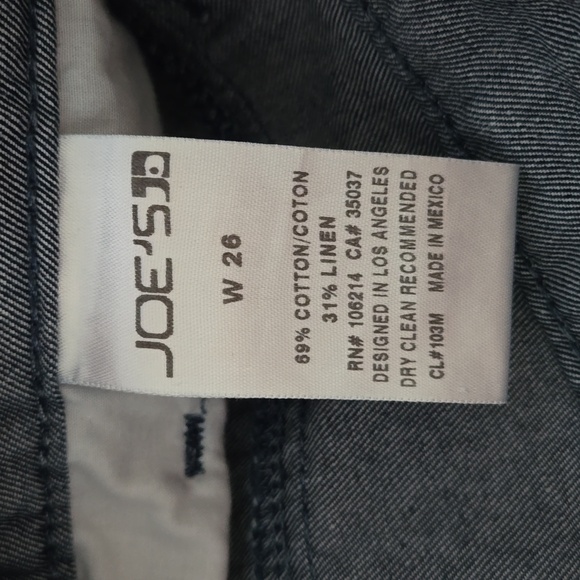 Joes Jeans Linen Blend Pants Size 26 - Picture 9 of 11